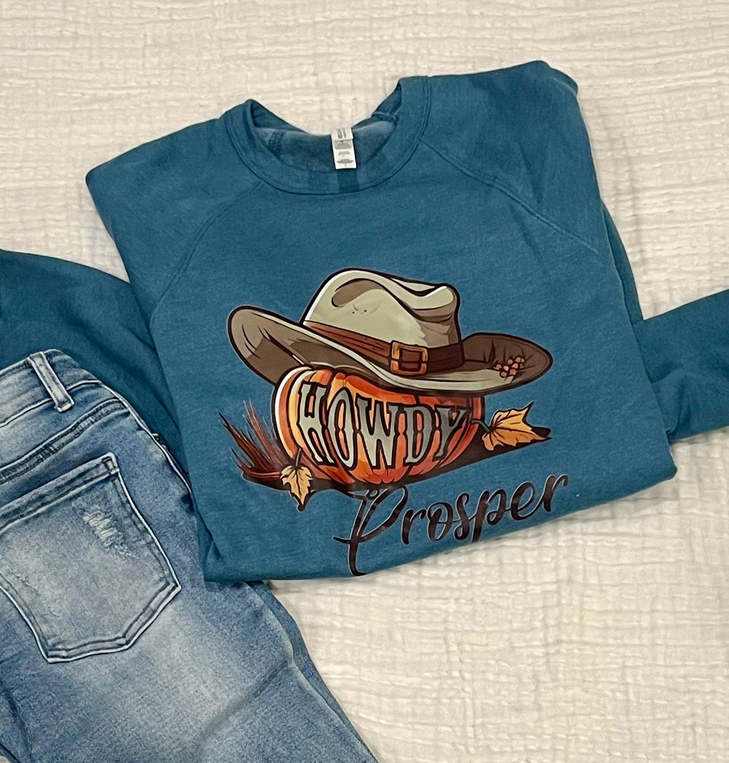 Prosper Pumpkin Raglan Sweatshirt
