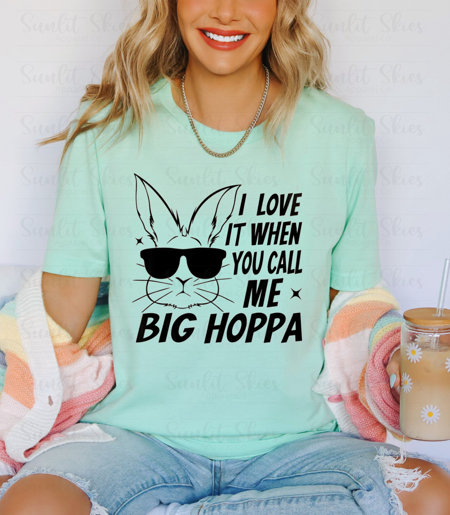 I love it when you call me big hoppa Easter graphic every day shirt
