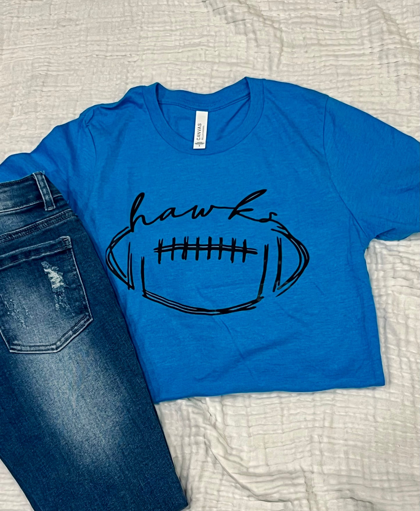 Hawks Football Graphic T-Shirt