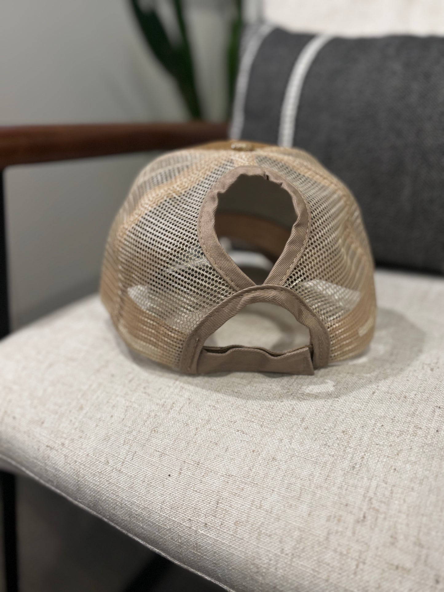 Ladies “Let Them” Glitter Hats with High Pony Tail Spot