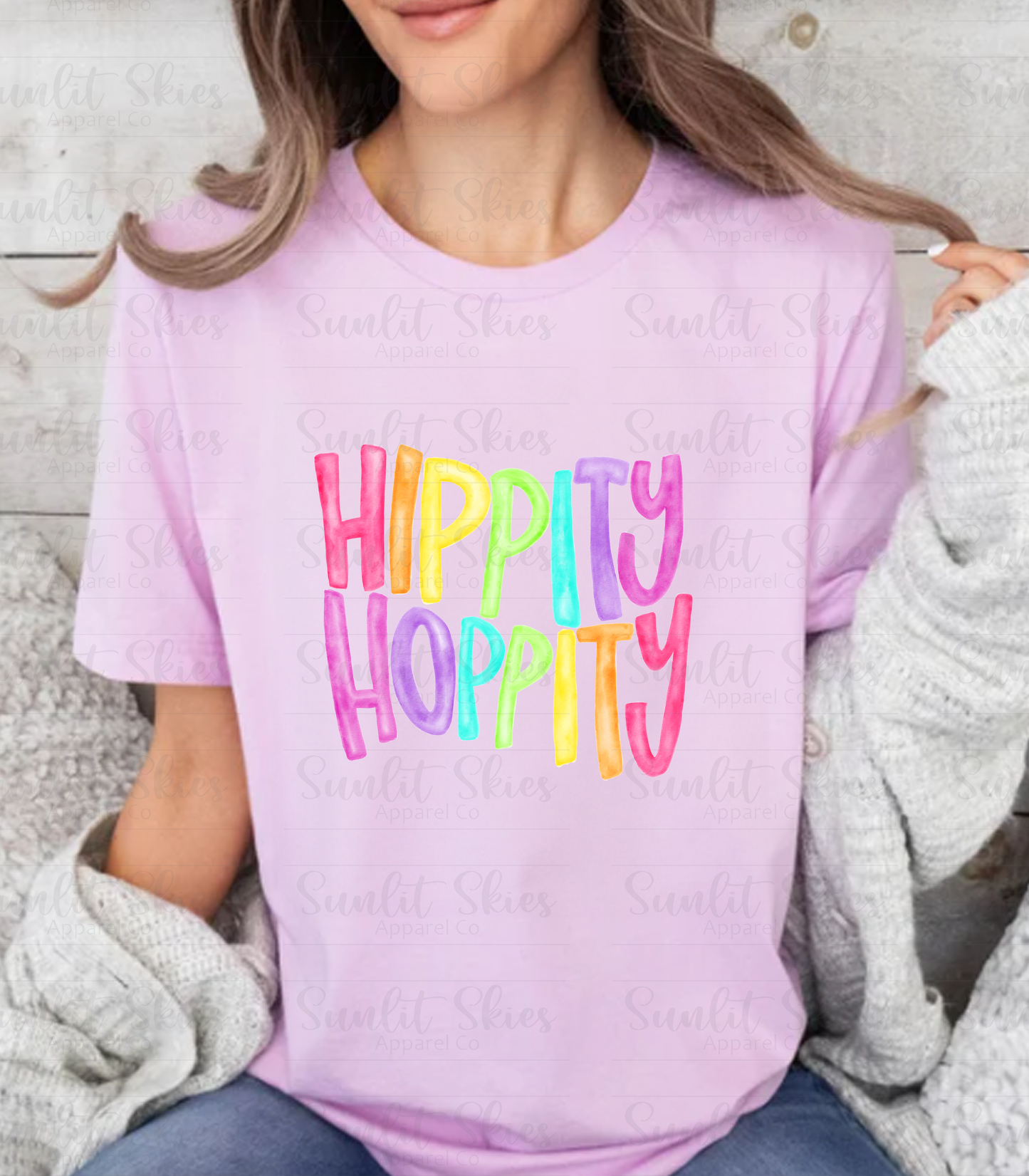 Hippity Hoppity Easter Watercolor T-shirt