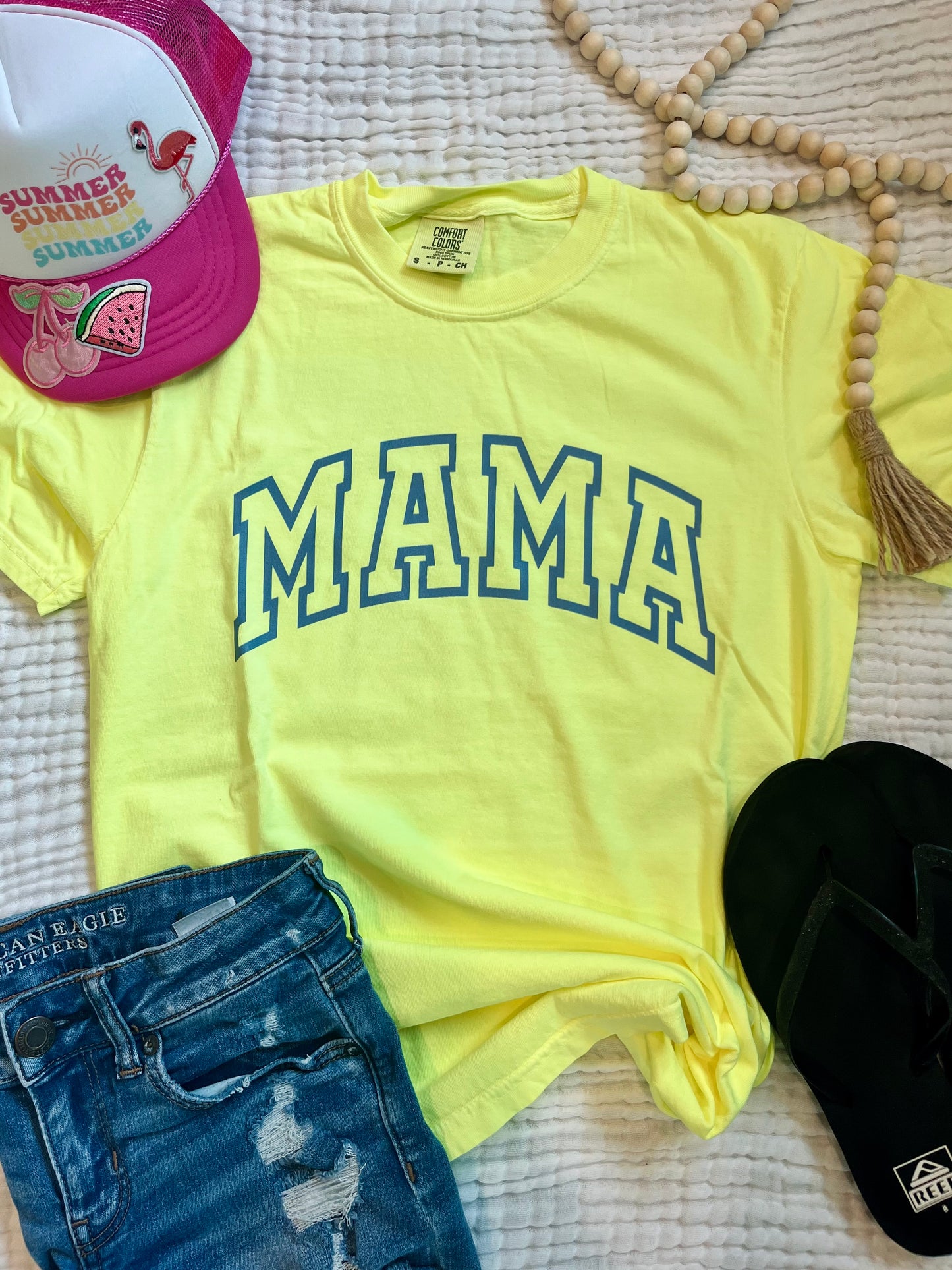 Mama Short Sleeve Neon T-Shirt