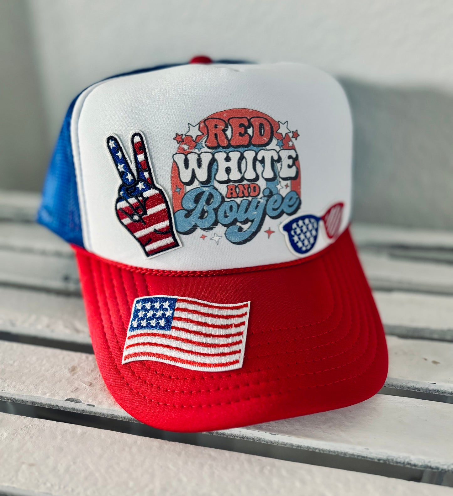 Red, White, and Boujee Trucker Hat