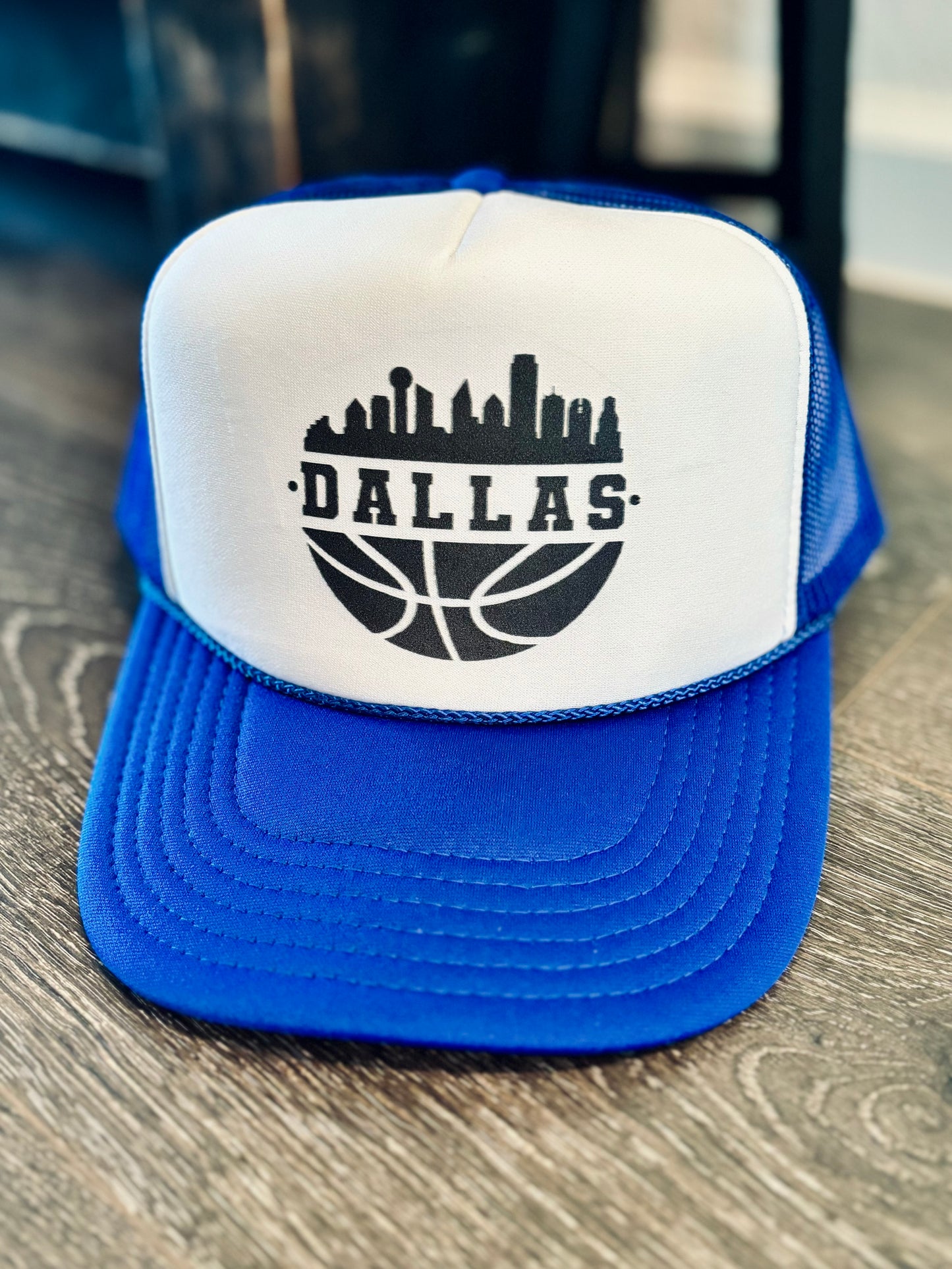 Dallas Mavericks Blue/White Trucker Hat