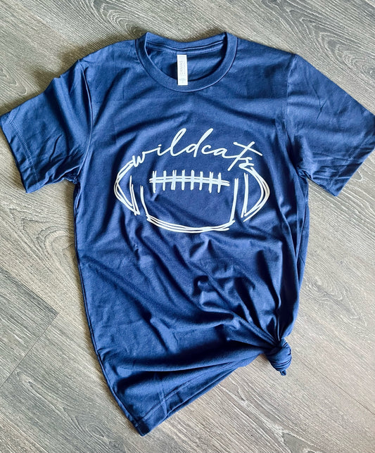 Wildcats Football Short Sleeve T-Shirt