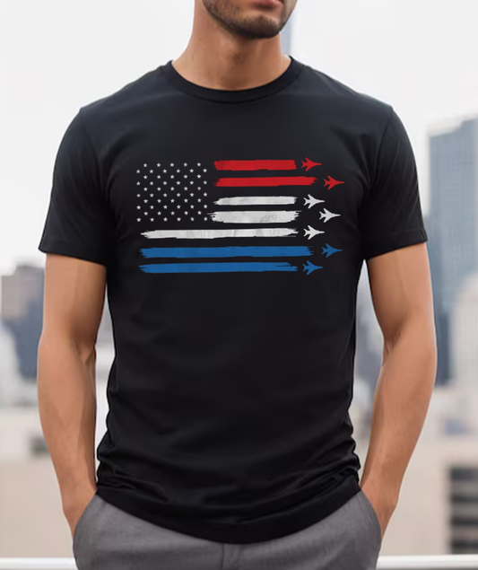 American Flag Graphic T-Shirt