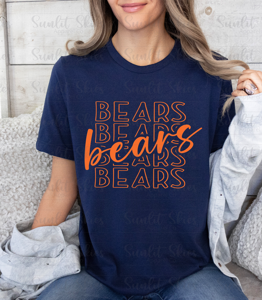 Chicago Bears Navy T-Shirt