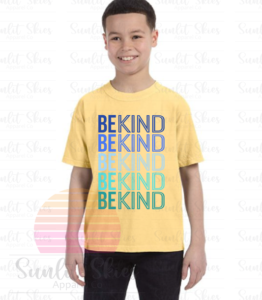 Be Kind (blue text) T-Shirt