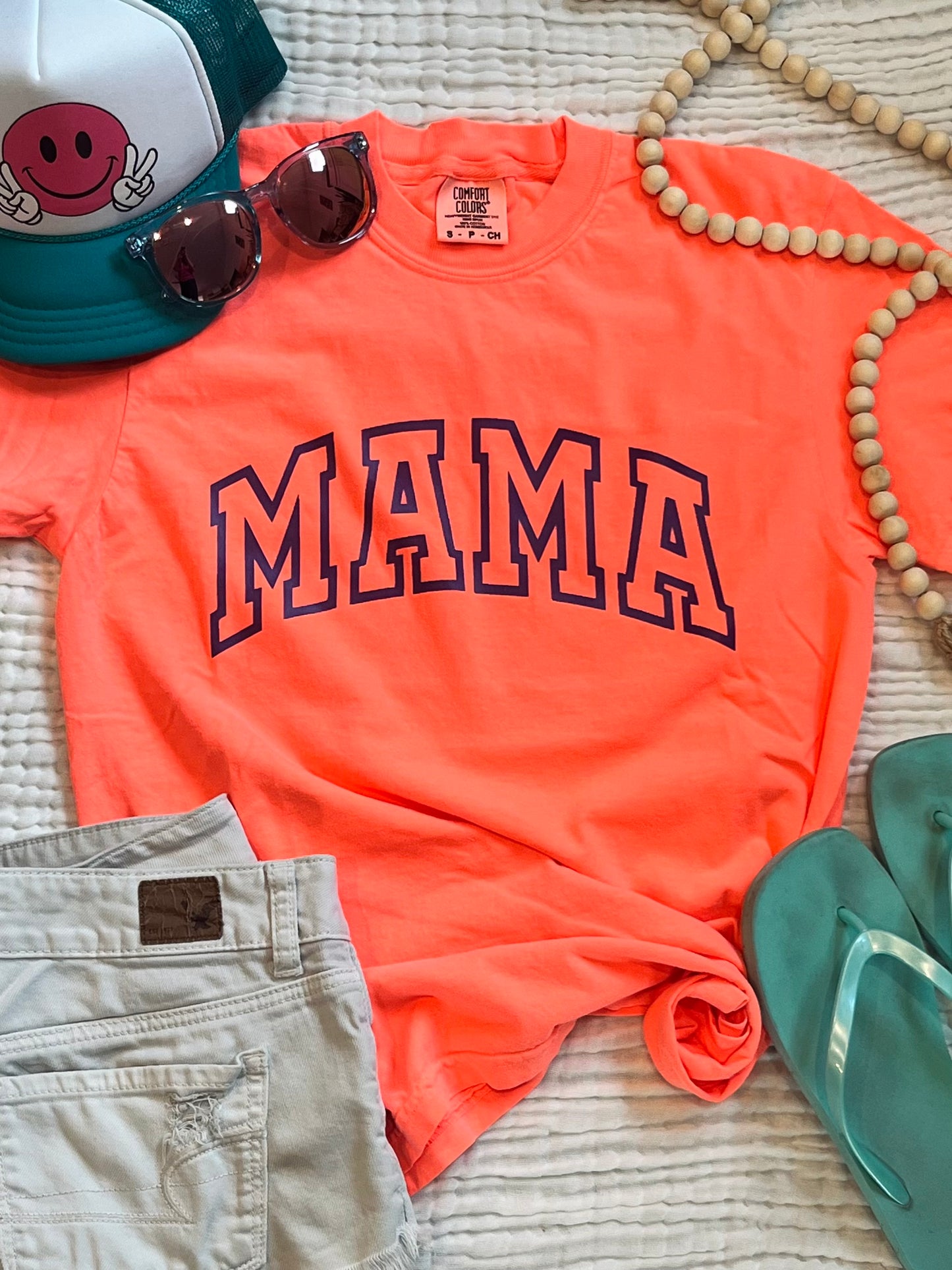 Mama Short Sleeve Neon T-Shirt