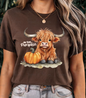 Hey There Pumpkin Highland Cow T-Shirt