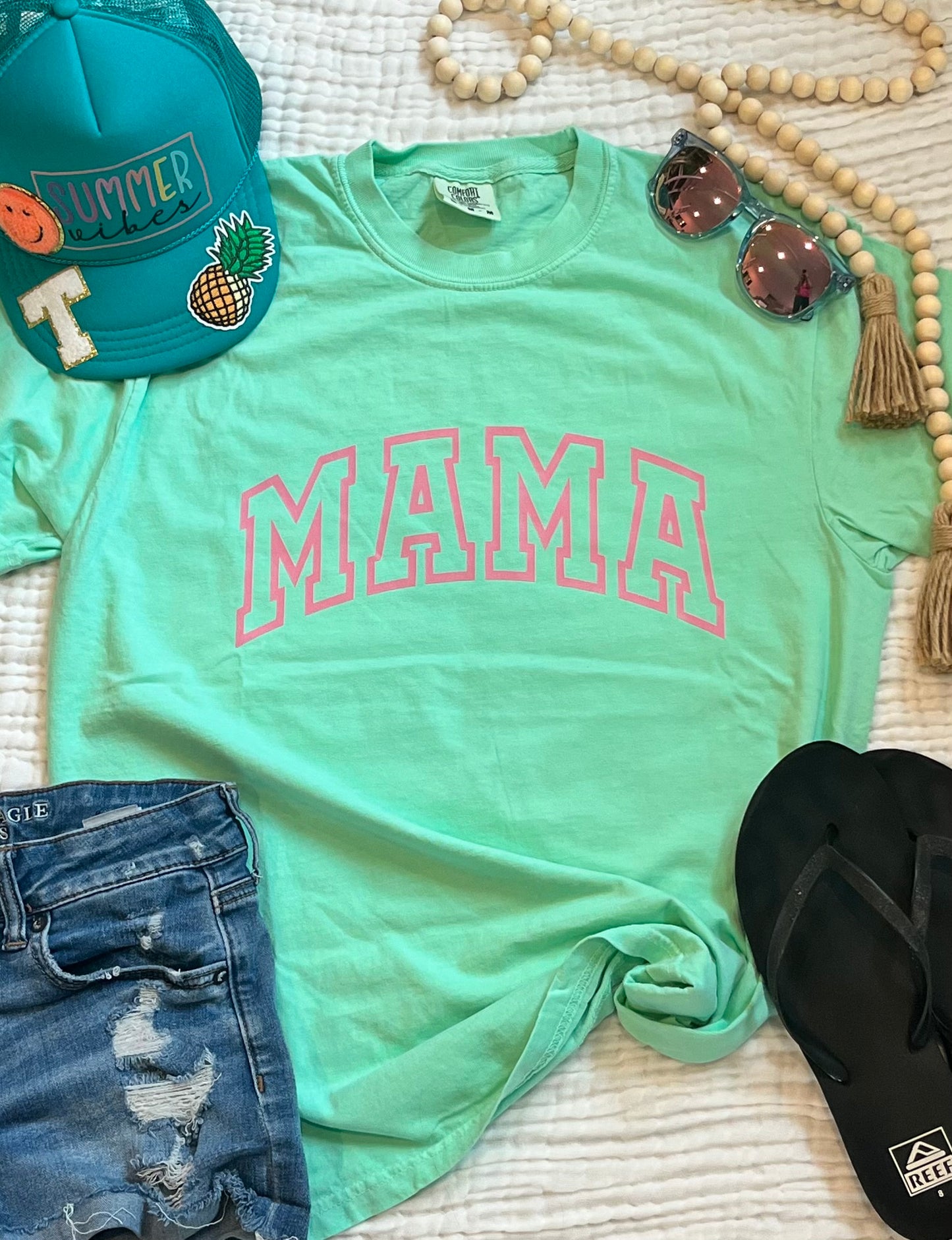 Mama Short Sleeve Neon T-Shirt