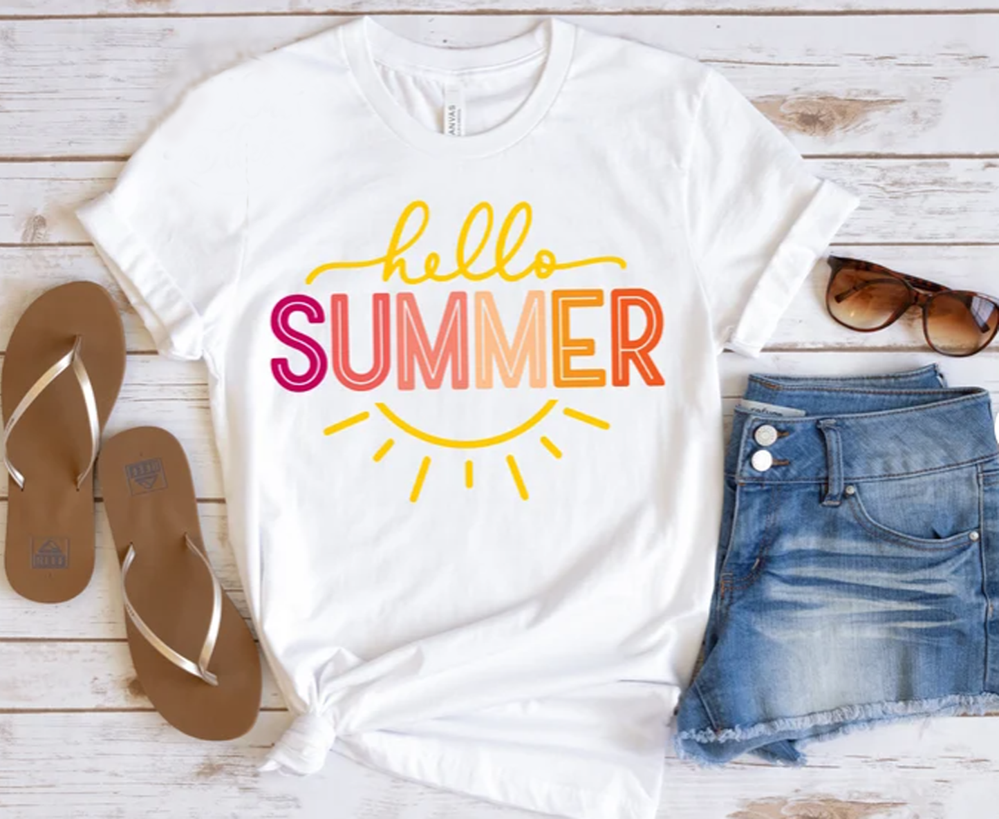 Hello Summer Short Sleeve T-Shirt