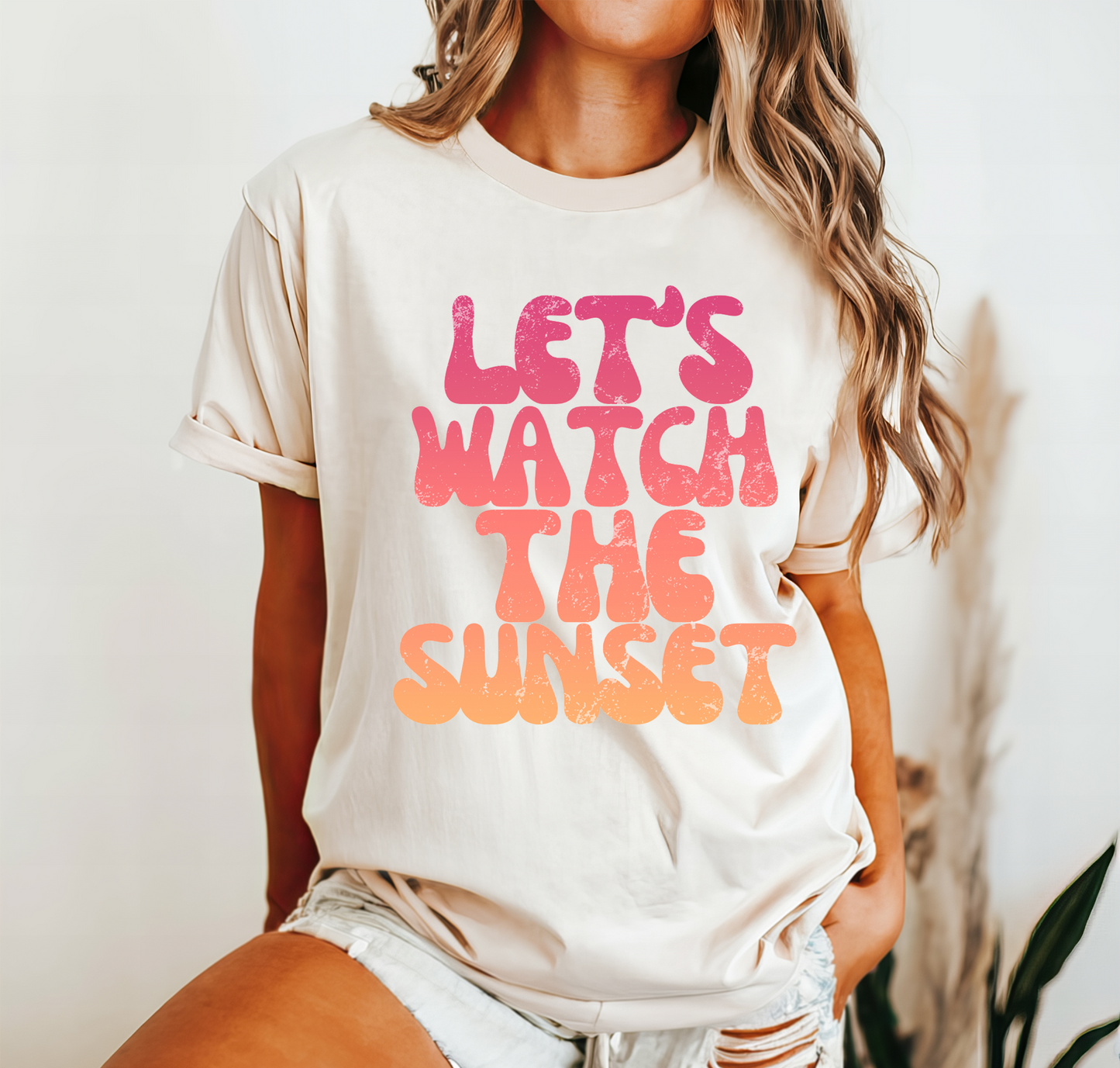 Let's Watch the Sun Set Graphic T-Shirt