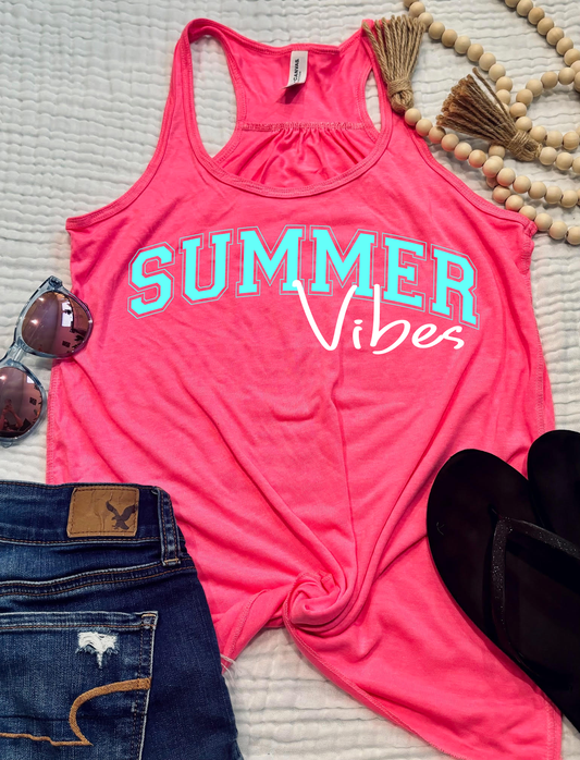 Summer Vibes Racerback Tank