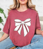 Baseball Bow Graphic T-Shirt (Multiple Colors)