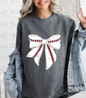 Baseball Bow Graphic T-Shirt (Multiple Colors)