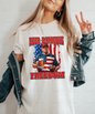 Beer, Barbeque, and Freedom Trump Graphic T-Shirt