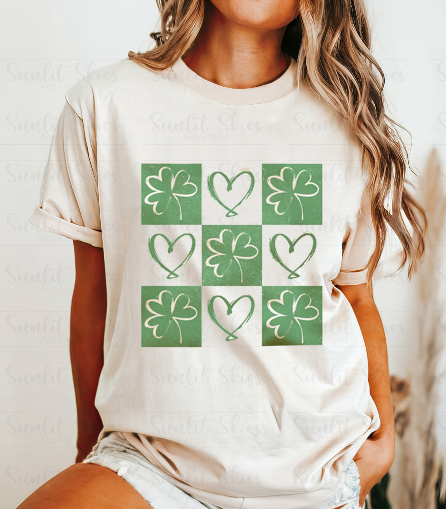 Shamrocks and Hearts St. Patrick's Day T-Shirt