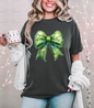 Grinch Christmas Bow T - Shirt - Multiple Colors