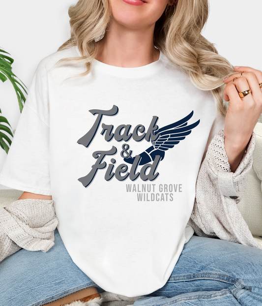 Track and Field Walnut Grove Wildcats T-Shirt