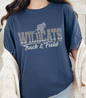 Wildcats Track and Field Shoe Graphic T-Shirt