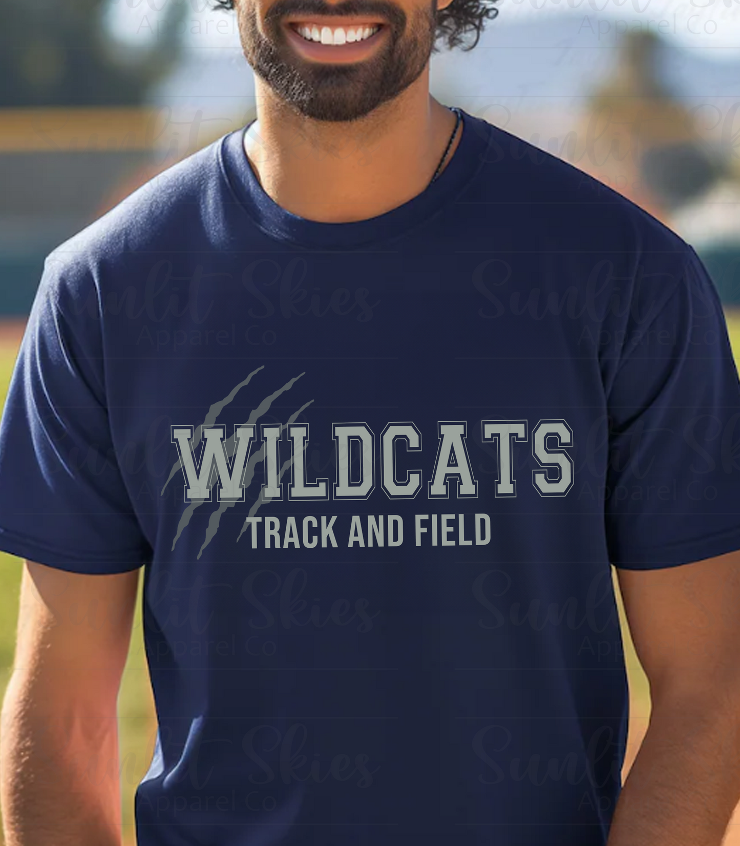 Wildcats Track and Field Claw Mark T-Shirt